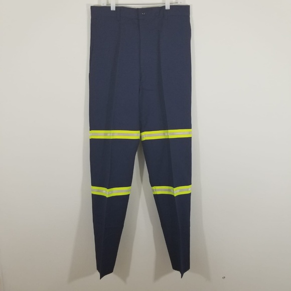 NEW Navy Blue Reflective Visibility Work Uniform Pants 34 and 38 - Picture 3 of 6